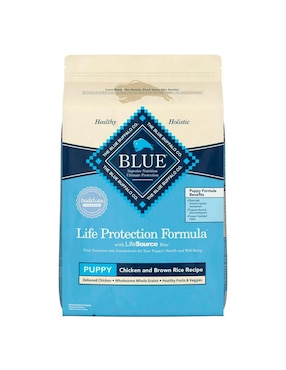 Croqueta Blue Buffalo De Pollo Y Arroz Para Perro Etapa Cachorro Contenido 13.6 Kg