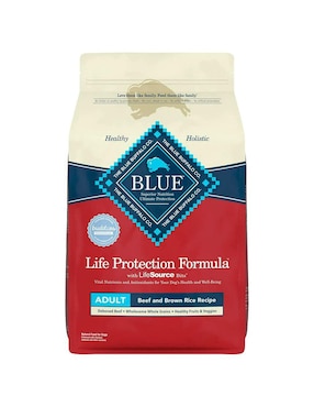 Croqueta Blue Buffalo De Carne Con Arroz Para Perro Etapa Adulto Contenido 13.6 Kg