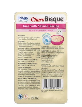 Premio Inaba de atún y salmón para gato 40 g