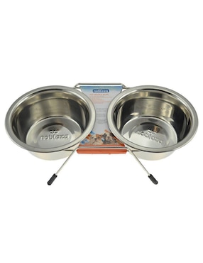 Plato doble para mascota Nobleza