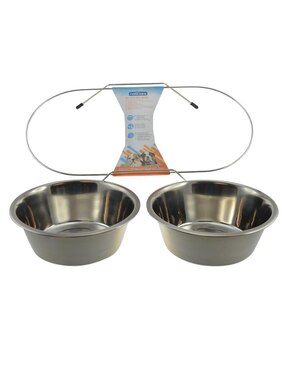 Plato doble para mascota Nobleza