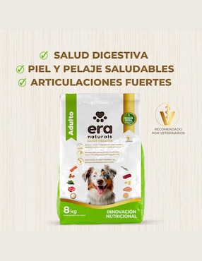 Croqueta Era Naturals de Pollo para perro etapa adulto contenido 8 kg
