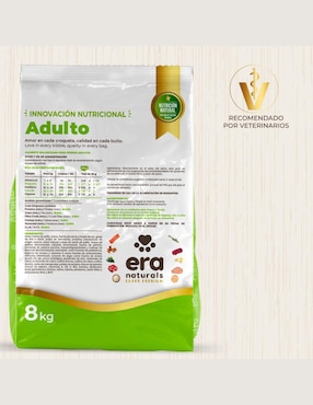 Croqueta Era Naturals de Pollo para perro etapa adulto contenido 8 kg