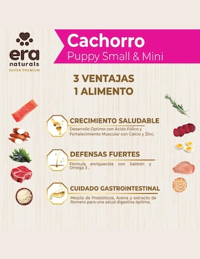 Croqueta Era Naturals de pollo para perro raza pequeña etapa cachorro contenido individual 2 kg