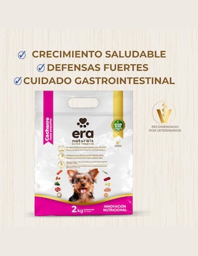 Croqueta Era Naturals de pollo para perro raza pequeña etapa cachorro contenido individual 2 kg