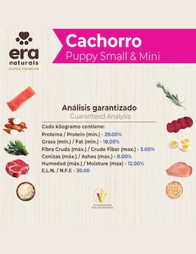 Croqueta Era Naturals de pollo para perro raza pequeña etapa cachorro contenido individual 2 kg