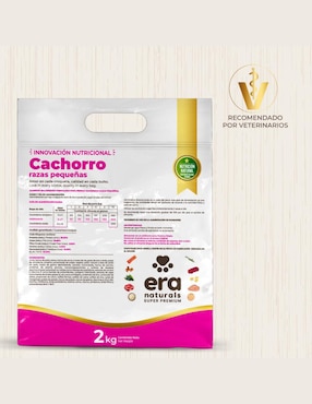 Croqueta Era Naturals de pollo para perro raza pequeña etapa cachorro contenido individual 2 kg