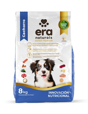 Croqueta Era Naturals de Carne con arroz para perro etapa cachorro contenido 8 kg