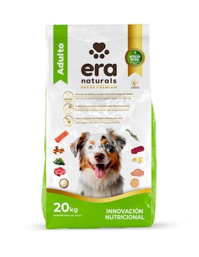 Croqueta Era Naturals de Carne con arroz para perro etapa adulto contenido 20 kg