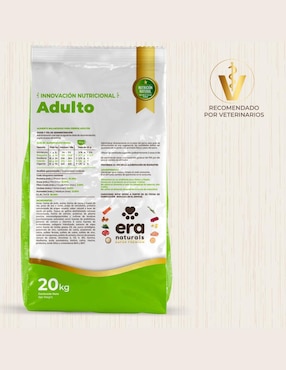 Croqueta Era Naturals de Carne con arroz para perro etapa adulto contenido 20 kg