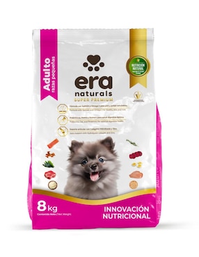 Croqueta Era Naturals de carne con arroz para perro raza pequeña etapa adulto contenido individual 8 kg