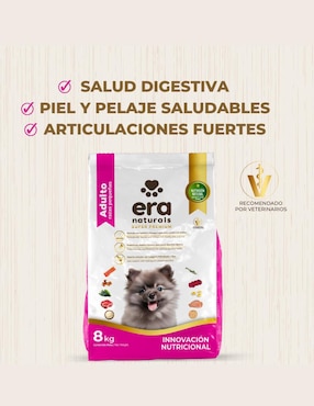 Croqueta Era Naturals de carne con arroz para perro raza pequeña etapa adulto contenido individual 8 kg