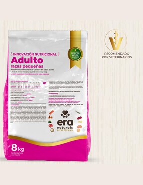 Croqueta Era Naturals de carne con arroz para perro raza pequeña etapa adulto contenido individual 8 kg