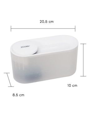Bebedero transparente para perro y gato zoomy 1.5 l