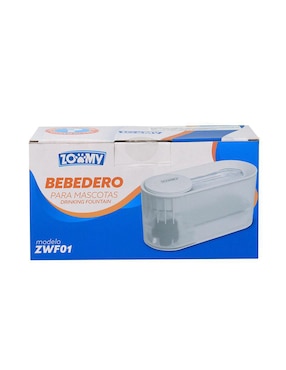 Bebedero transparente para perro y gato zoomy 1.5 l