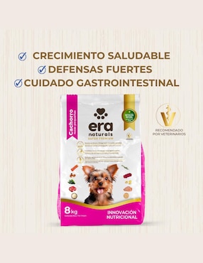 Croqueta Era Naturals de pollo para perro raza pequeña etapa cachorro contenido individual 8 kg