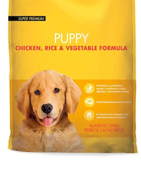 Croqueta Kirkland Signature de Pollo para perro etapa cachorro contenido 9 kg