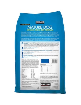 Croqueta Kirkland Signature de Pollo para perro etapa adulto contenido 18 kg