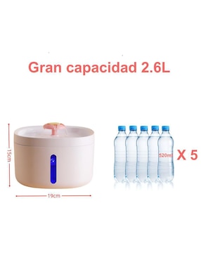Bebedero transparente para gato Xtellar 2.5 L