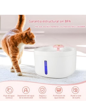 Bebedero transparente para gato Xtellar 2.5 L