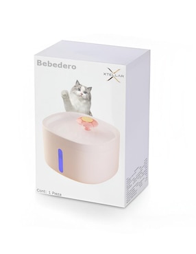 Bebedero transparente para gato Xtellar 2.5 L