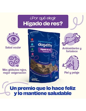 Premio Dogelthy de res para perro 100 g