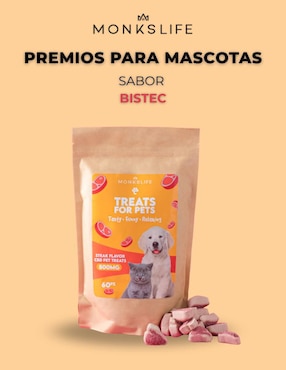 Calmante para mascota Monkslife de res para perro y gato contenido 60 piezas