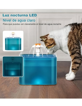 Bebedero transparente para perro y gato Xtellar 2 L