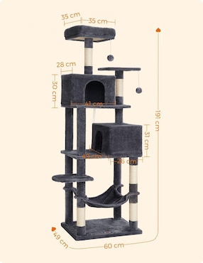 Rascador para gato Songmics Home