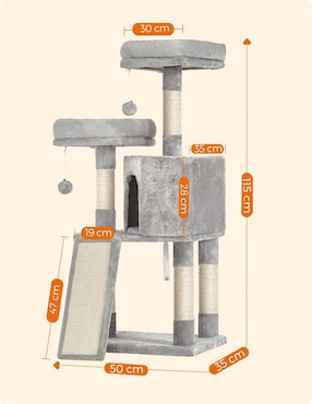 Mueble rascador para gato Songmics Home