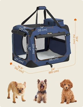 Bolsa transportadora para perro songmics home de tela