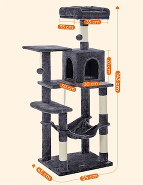 Mueble rascador para gato Songmics Home