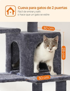 Mueble rascador para gato Songmics Home