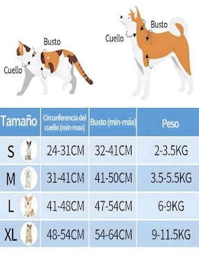 Pechera Lab.g para perro y gato