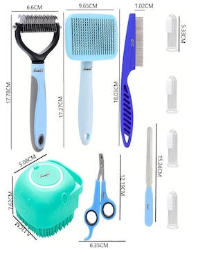 Set cepillo Lab.G para perro y gato