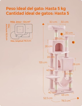 Rascador para gato Songmics Home