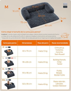 Cama para perro Songmics Home
