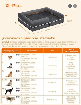 Cama para perro Songmics Home