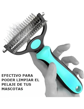 Rastrillo Xtellar de acero inoxidable para perro y gato