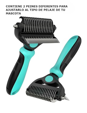 Rastrillo Xtellar de acero inoxidable para perro y gato