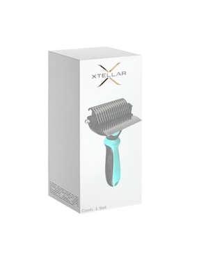 Rastrillo Xtellar de acero inoxidable para perro y gato
