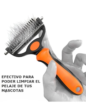Rastrillo Xtellar de acero inoxidable para perro y gato