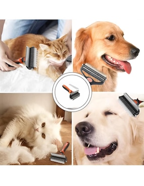 Rastrillo Xtellar de acero inoxidable para perro y gato