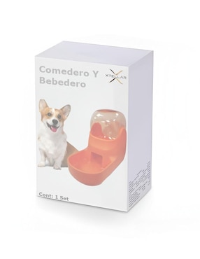Bebedero transparente para perro Xtellar 2.5 L