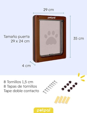 Puerta de seguridad de plástico para mascota Petpal