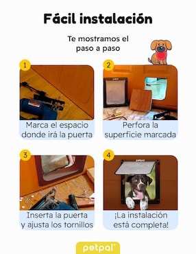 Puerta de seguridad de plástico para mascota Petpal