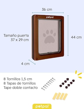Puerta de seguridad de plástico para mascota Petpal