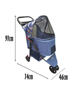 Carriola estándar para perro y gato Trendy Pets