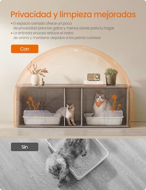 Arenero Songmics Home para gato