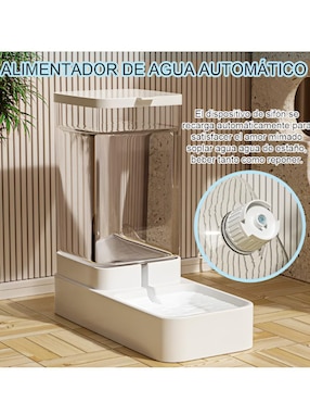 Bebedero transparente para perro Xtellar 2.5 L